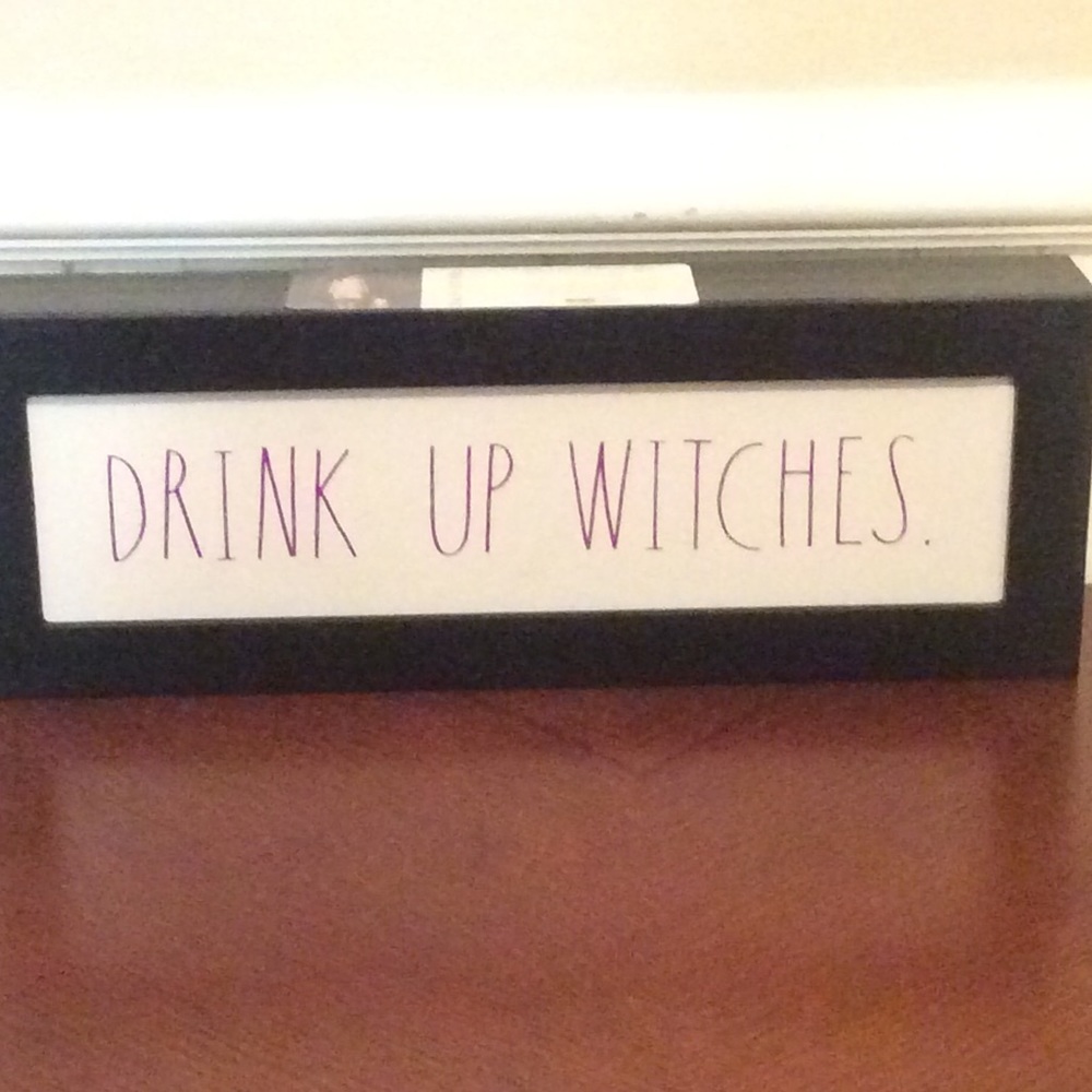Rae Dunn DRINK UP WITCHES Box Sign